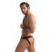 Sport Fucker - Jersey Jockstrap Herenslip - Zwart/Geel-Laced-up.nl