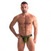 Sport Fucker - Jersey Jockstrap Herenslip - Zwart/Geel-Laced-up.nl