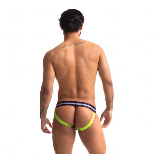 Sport Fucker Jersey - Jockstrap - Zwart/Neon-Laced-up.nl