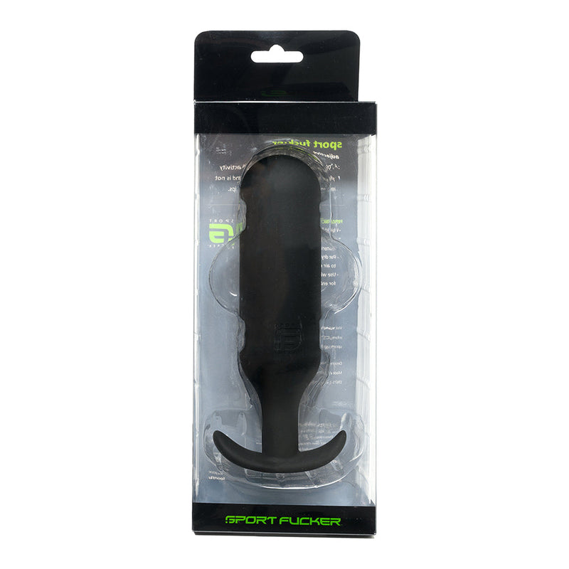 Sport Fucker - Next Level Trainer Plug - Buttplug - Siliconen - Zwart-Erotiekvoordeel.nl