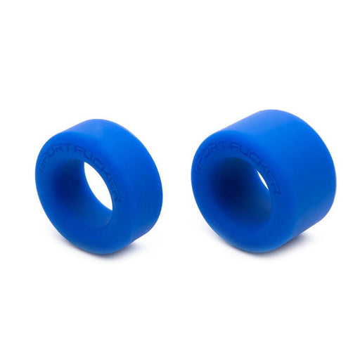 Sport Fucker - Nutt Job Set Van 2 Rekbare Cockringen of Ball Stretchers - Blauw-Laced-up.nl