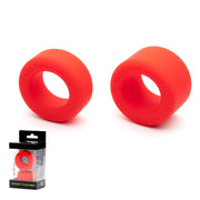 Sport Fucker - Nutt Job - Set Van 2 Rekbare Cockringen of Ball Stretchers - Rood-Erotiekvoordeel.nl