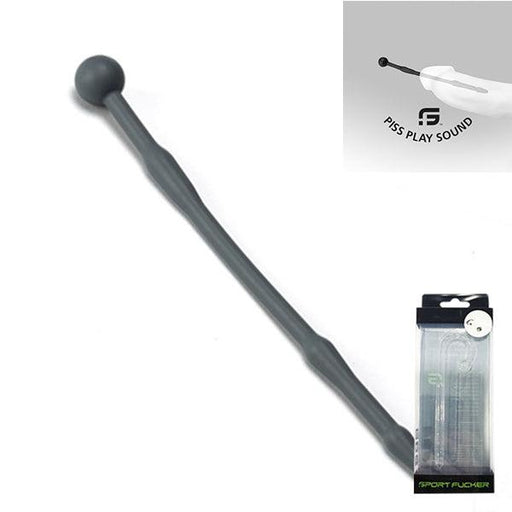 Sport Fucker - Piss Play Sound - Holle Dilator - 18 cm - Grijs-Erotiekvoordeel.nl