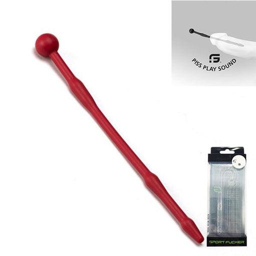 Sport Fucker - Piss Play Sound - Holle Dilator - 18 cm - Rood-Laced-up.nl