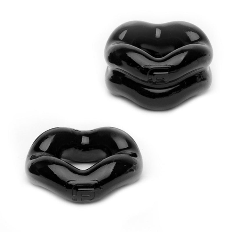 Sport Fucker - Revolution Cockring & Ballstretcher Set – Zwart-Erotiekvoordeel.nl