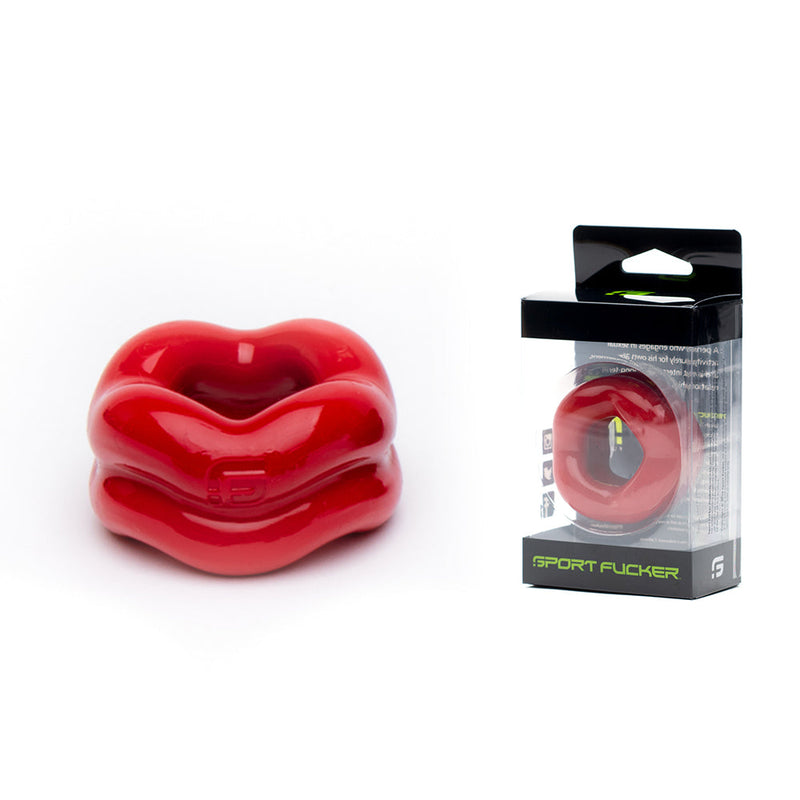 Sport Fucker - Revolution Ring - Rekbare Ball Stretcher - Rood-Erotiekvoordeel.nl