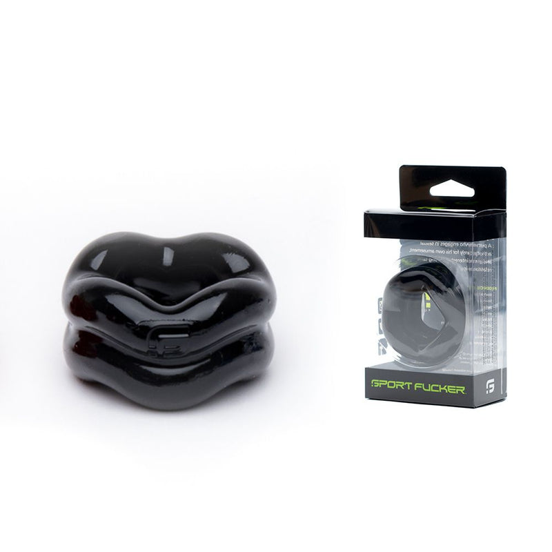 Sport Fucker - Revolution Ring - Rekbare Ball Stretcher - Zwart-Laced-up.nl