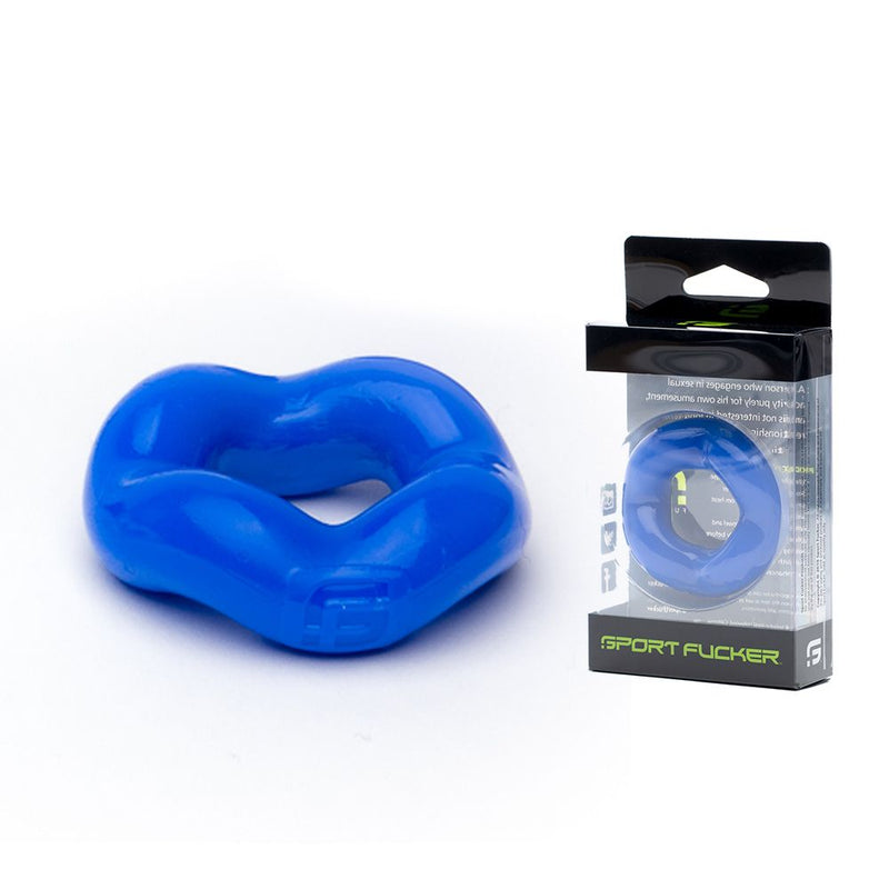 Sport Fucker - Revolution Ring - Rekbare Cockring - Blauw-Laced-up.nl
