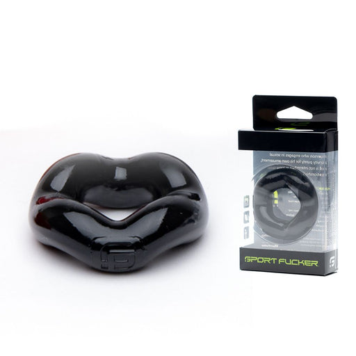 Sport Fucker - Revolution Ring - Rekbare Cockring - Zwart-Laced-up.nl