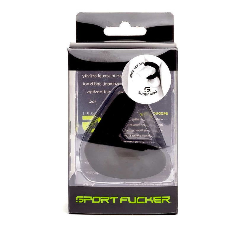 Sport Fucker - Rugby Ring - Rekbare Cockring - Zwart-Laced-up.nl