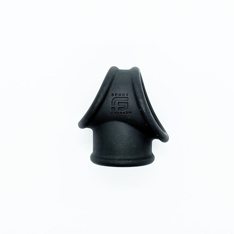 Sport Fucker - Siliconen Cock Tube - Cockring en Ballstretcher - Zwart-Erotiekvoordeel.nl