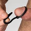 Sport Fucker - Siliconen Cockring Met Penisplug - Zwart-Laced-up.nl