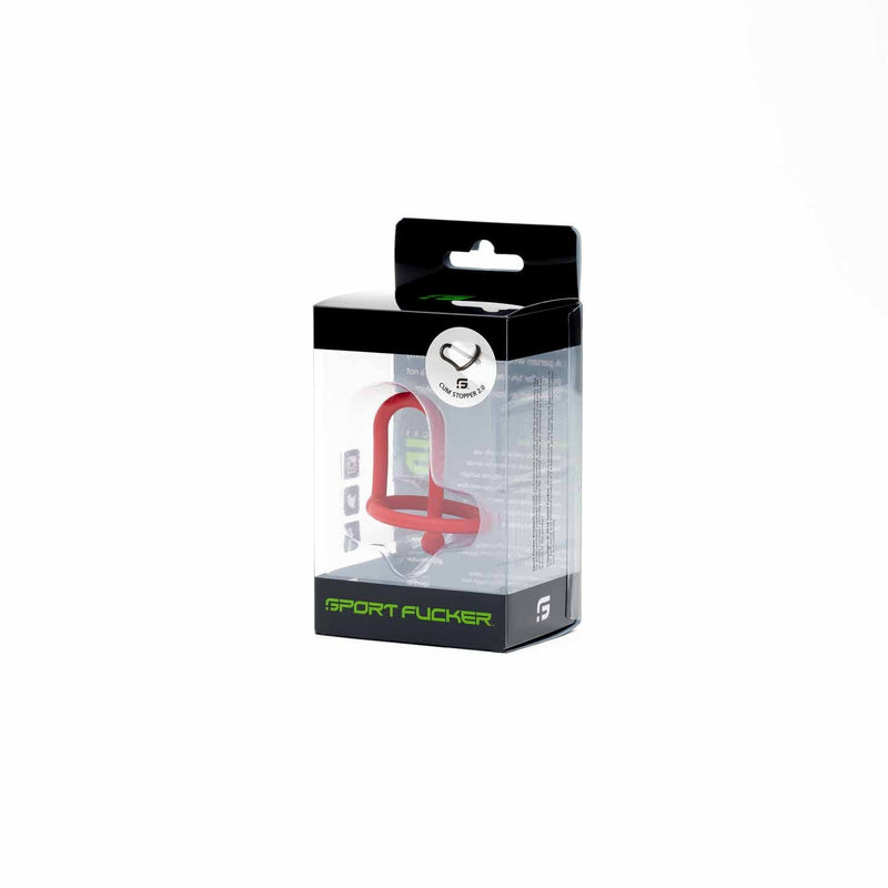 Sport Fucker - Siliconen Sperm Stopper 2.0 - Rood-Erotiekvoordeel.nl