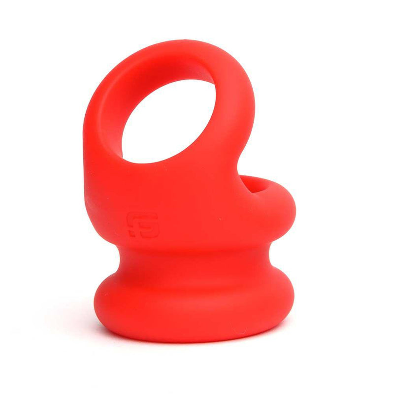 Sport Fucker - Switch Hitter - Rekbare Cockring En Ballstretcher - Rood-Erotiekvoordeel.nl