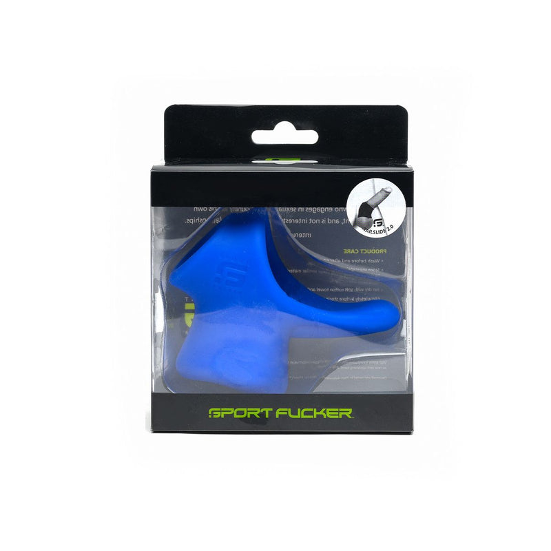 Sport Fucker - Tailslide 2.0 - Cocksling - Met Perineum Stimulator - Blauw-Laced-up.nl