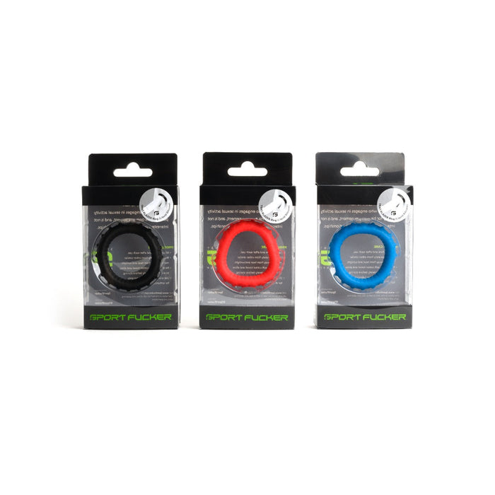 Sport Fucker - Trailblazer Cockring - Liquid Siliconen - Zwart-Laced-up.nl