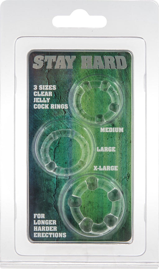 Stay Hard - Cockringen Set Jelly - Rekbaar - 3 stuks-Laced-up.nl