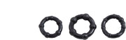 Stay Hard Ring - Cockringen set - Zwart-laced-up.nl
