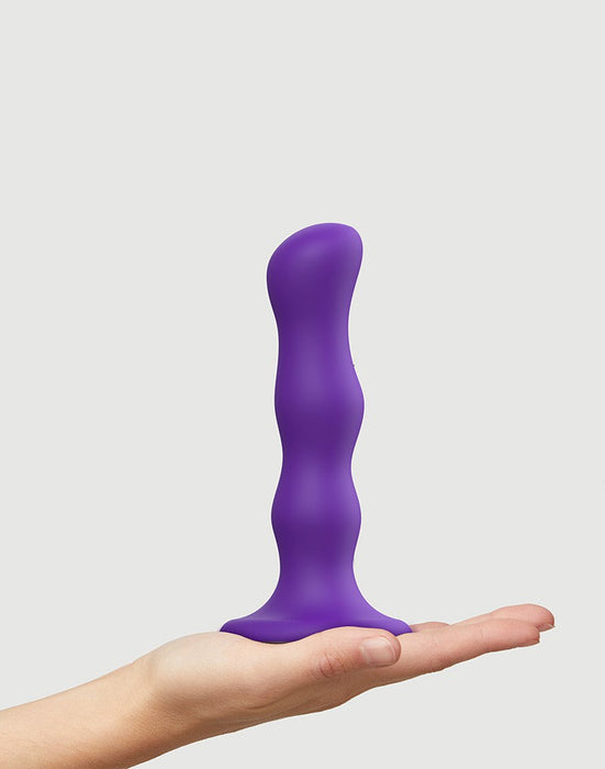 Strap-On-Me - Anaal Dildo/Buttplug Geisha Balls Met Losse Roterende Balletjes - Paars-Laced-up.nl