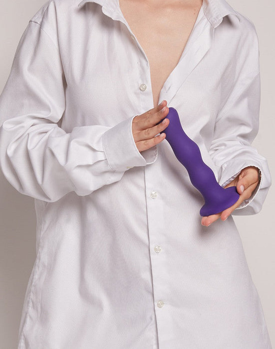 Strap-On-Me - Anaal Dildo/Buttplug Geisha Balls Met Losse Roterende Balletjes - Paars-Laced-up.nl