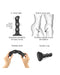 Strap-On-Me - Anaal Dildo/Buttplug Geisha Balls Met Losse Roterende Balletjes - Zwart-Erotiekvoordeel.nl