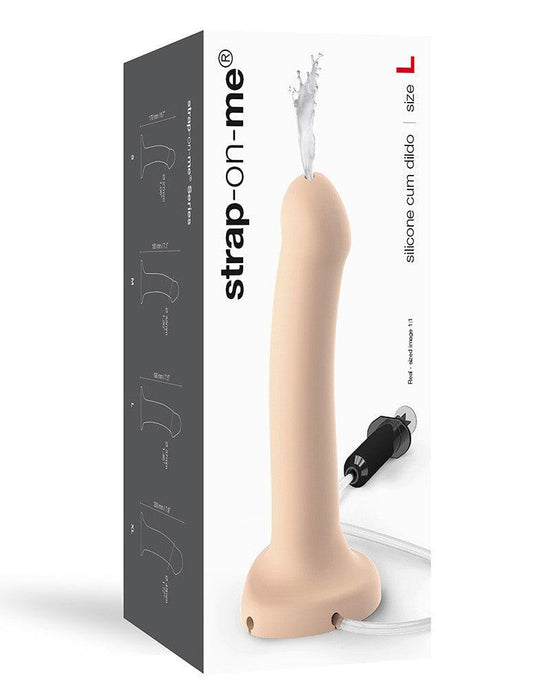 Strap-On-Me - Ejaculerende/Spuitende Dildo - Lichte Huidskleur-Erotiekvoordeel.nl