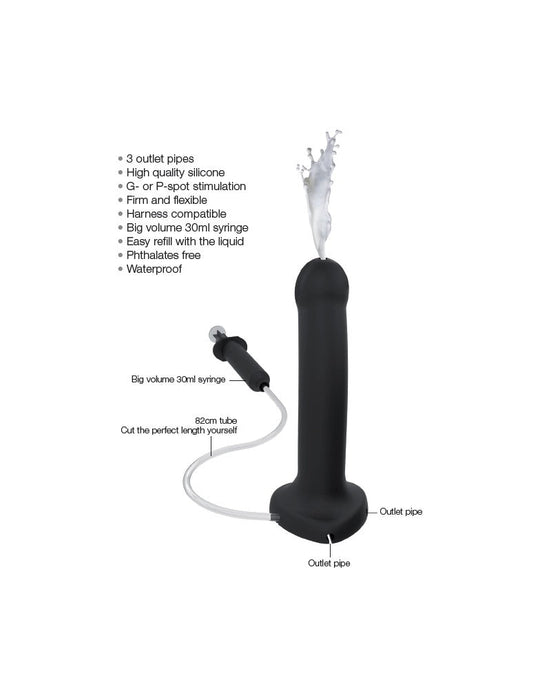 Strap-On-Me - Ejaculerende/Spuitende Dildo - Lichte Huidskleur-Erotiekvoordeel.nl