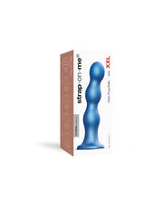 Strap-On-Me - Dildo Plug Balls - Metallic Blauw-Laced-up.nl
