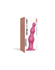 Strap-On-Me - Dildo Plug Beads - Metallic Roze-Laced-up.nl