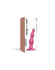 Strap-On-Me - Dildo Plug Beads - Metallic Roze-Laced-up.nl