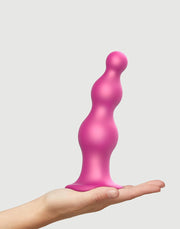 Strap-On-Me - Dildo Plug Beads - Metallic Roze-Laced-up.nl