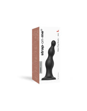 Strap-On-Me - Dildo Plug Beads - Zwart-Laced-up.nl