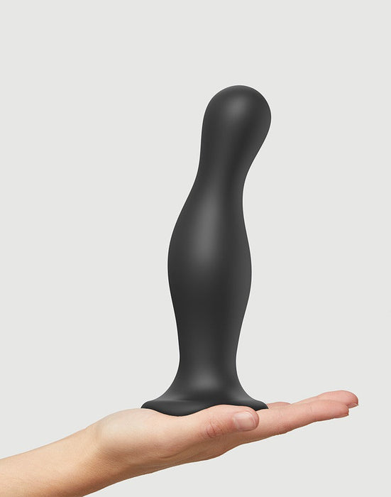 Strap-On-Me - Dildo Plug Curvy - Zwart-Laced-up.nl