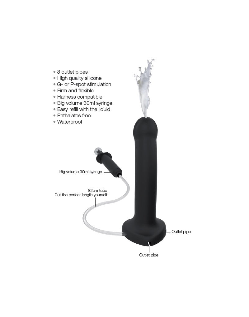 Strap-On-Me - Ejaculerende/Spuitende Dildo - Lichte Huidskleur-Erotiekvoordeel.nl