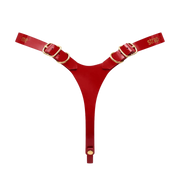 Strap-On-Me - Fabulous - Kunstleren Strapon Harnas - Passend van XS t/m XXL - Rood Lak-Erotiekvoordeel.nl