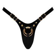 Strap-On-Me - Fabulous - Kunstleren Strapon Harnas - Passend van XS t/m XXL - Zwart Lak-Erotiekvoordeel.nl