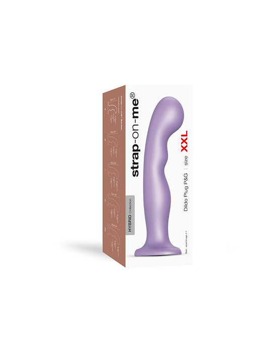 Strap-On-Me - G-spot En P-spot Dildo - Metallic Lila-Laced-up.nl