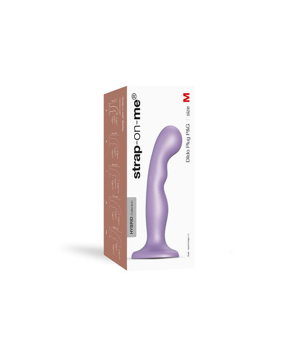 Strap-On-Me - G-spot En P-spot Dildo - Metallic Lila-Laced-up.nl