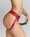Strap-On-Me - Harness Unique - Strap-On Harnas - Voor dubbele penetratie - Rood-Laced-up.nl