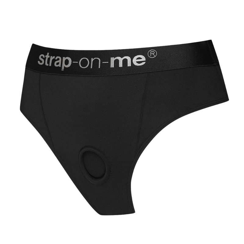 Strap-On-Me - Idole - Strap-On Harnas Slip - Zwart-Erotiekvoordeel.nl