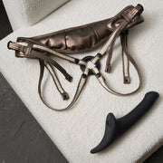 Strap-On-Me - Multi Orgasm Dildo - Strapless Strap-on met Luchtdruk Stimulatie - Zwart-Erotiekvoordeel.nl