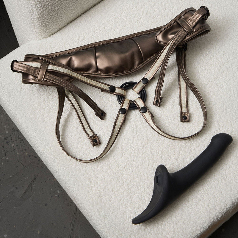 Strap-On-Me - Multi Orgasm Dildo - Strapless Strap-on met Luchtdruk Stimulatie - Zwart-Erotiekvoordeel.nl