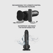 Strap-On-Me - Roterende & Vibrerende Realistische Dildo - Zwart-Erotiekvoordeel.nl