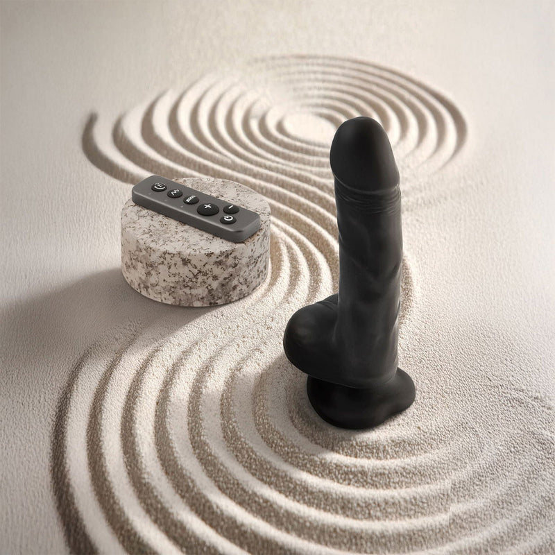 Strap-On-Me - Roterende & Vibrerende Realistische Dildo - Zwart-Erotiekvoordeel.nl