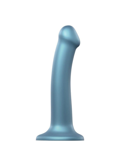 Strap-On-Me - Semi-Realistische Mono Density Dildo - Metallic Blauw-Laced-up.nl