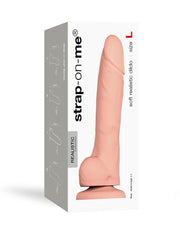 Strap-On-Me - Soft Realistic Dildo Met Zuignap - Lichte Huidskleur-Laced-up.nl
