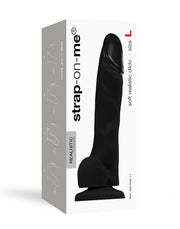 Strap-On-Me - Soft Realistic Dildo Met Zuignap - Zwart-Laced-up.nl