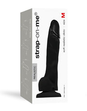 Strap-On-Me - Soft Realistic Dildo Met Zuignap - Zwart-Laced-up.nl