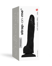 Strap-On-Me - Soft Realistic Dildo Met Zuignap - Zwart-Laced-up.nl