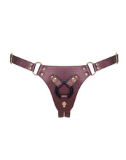Strap-On-Me - Generous - Strap-on Harnas - PU Leer - Aubergine Paars-Erotiekvoordeel.nl